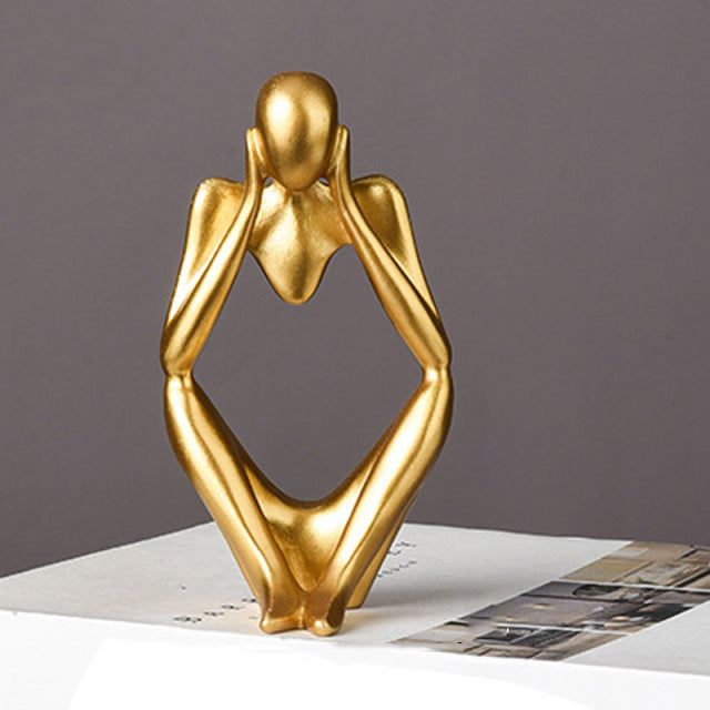 Abstract Thinker Resin Statue