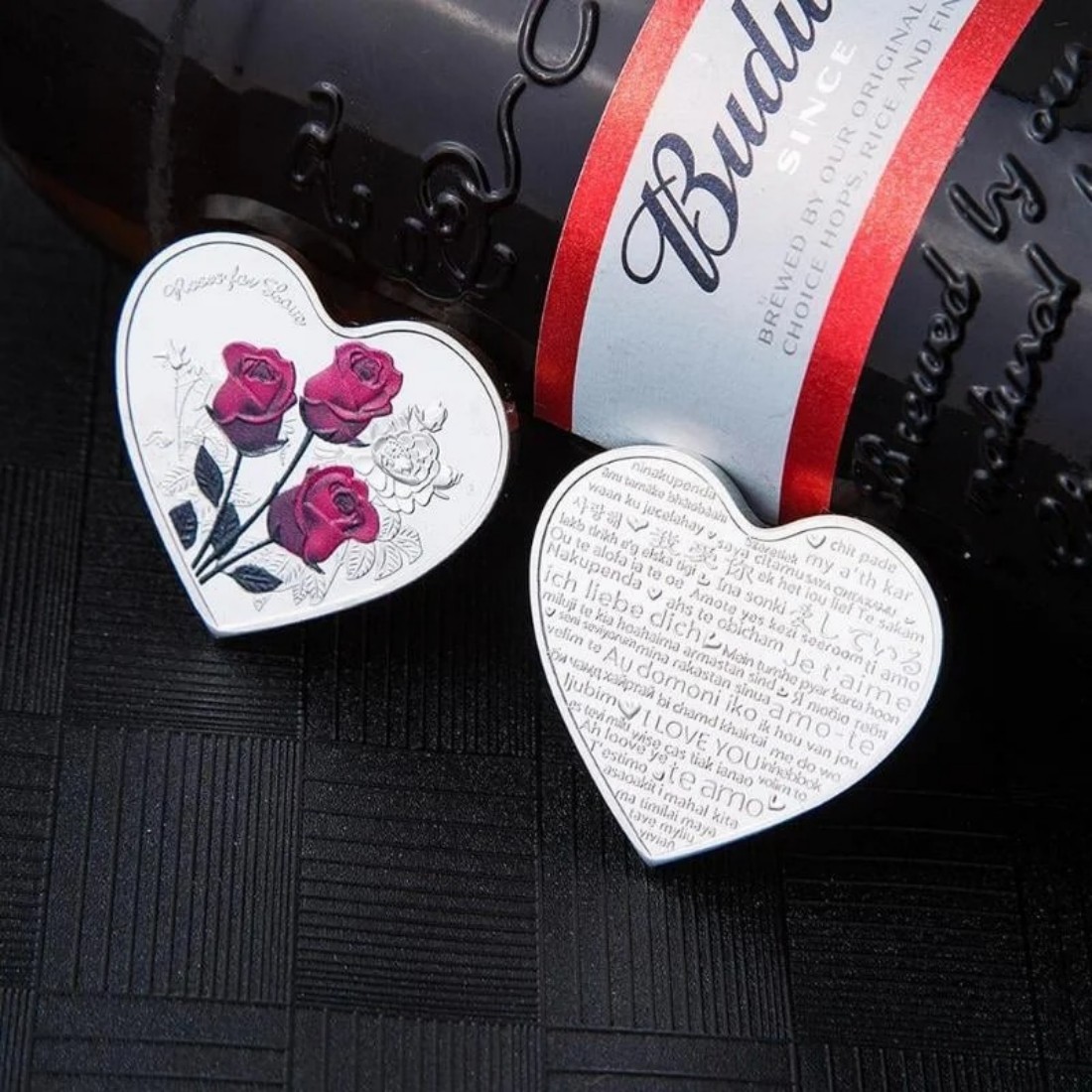 Rose Heart-Shaped Commemorative Coin❤️-EchoDecor