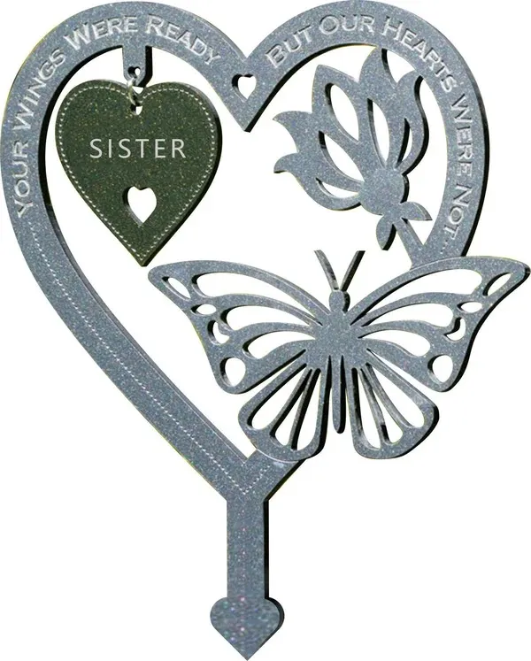 🦋 Memorial Gift Butterfly Ornament Garden Plaque🎁-EchoDecor