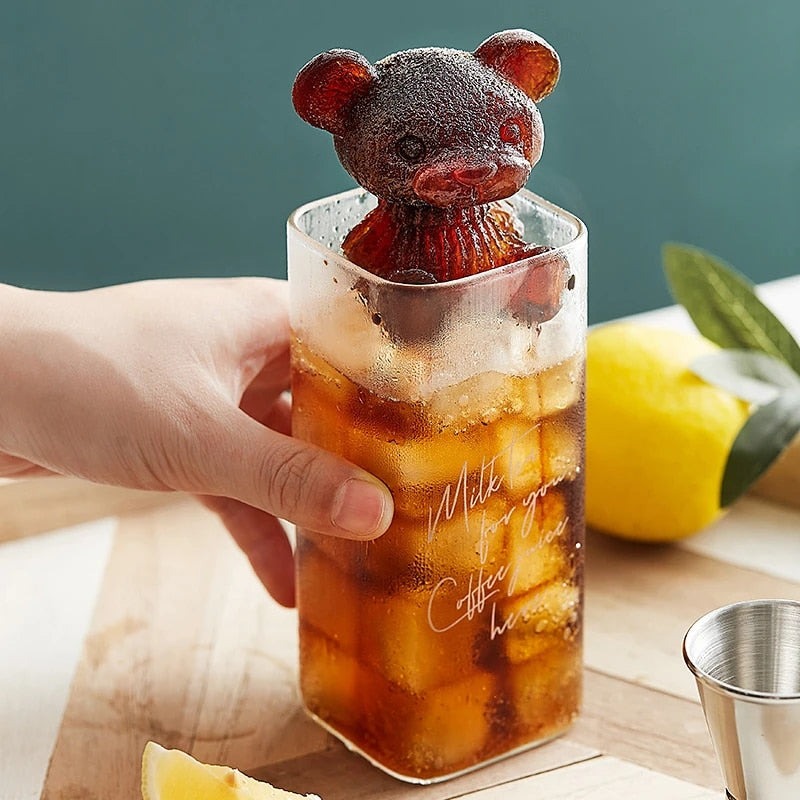 🧸Teddy Bear & Rose Ice Mold-EchoDecor