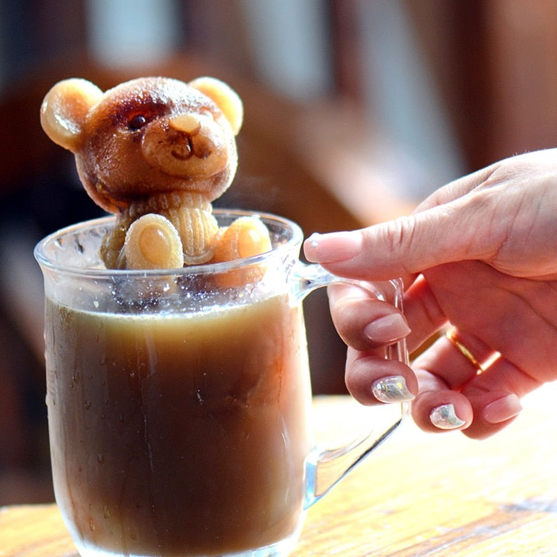 🧸Teddy Bear & Rose Ice Mold-EchoDecor