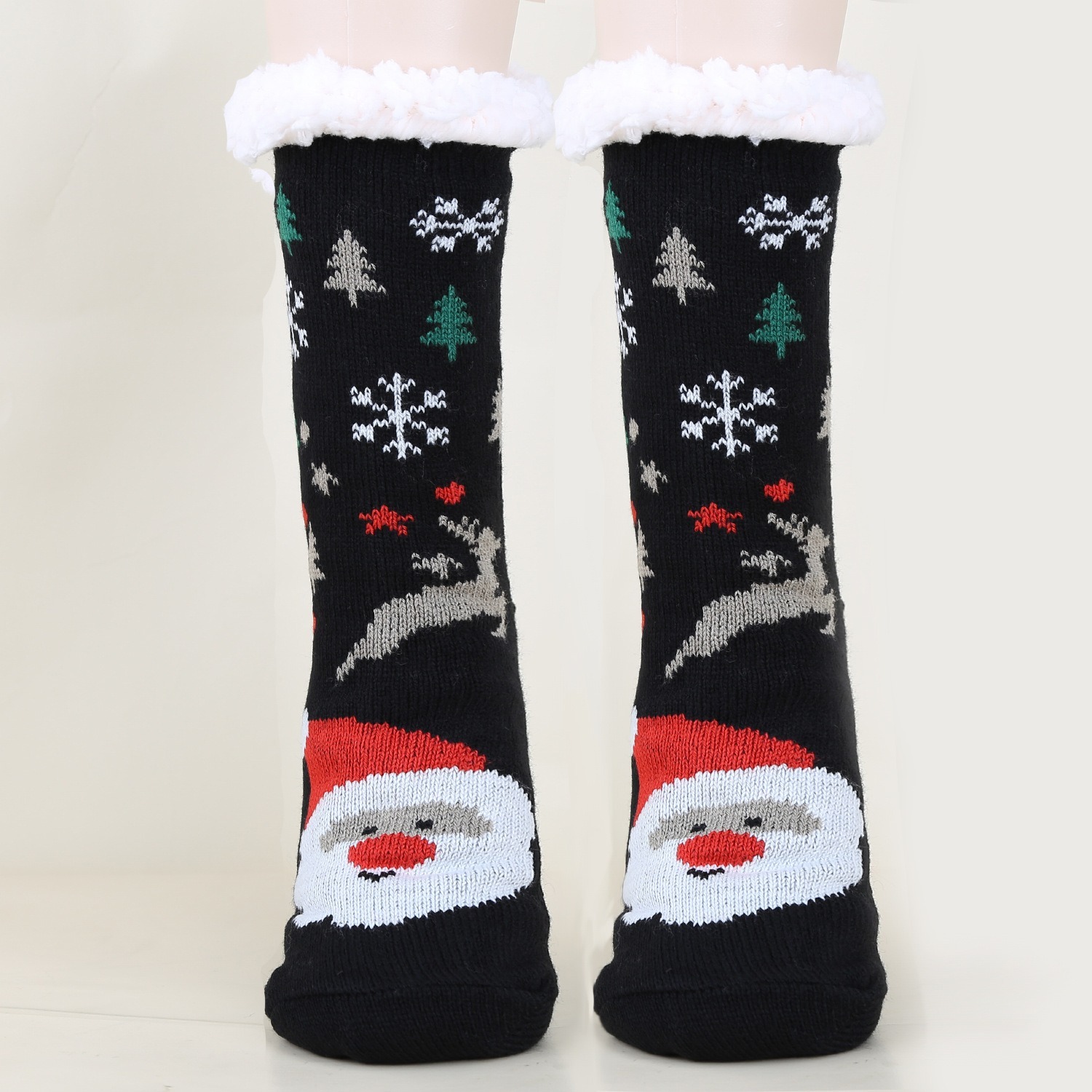 🎅Christmas heavy and fleece floor socks