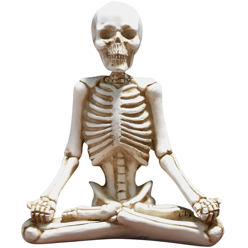 Unique Yoga Skull Statue-EchoDecor