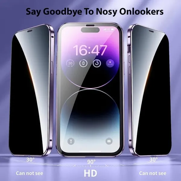 Magnetic Tempered Glass Double-Sided Phone Case For iPhone