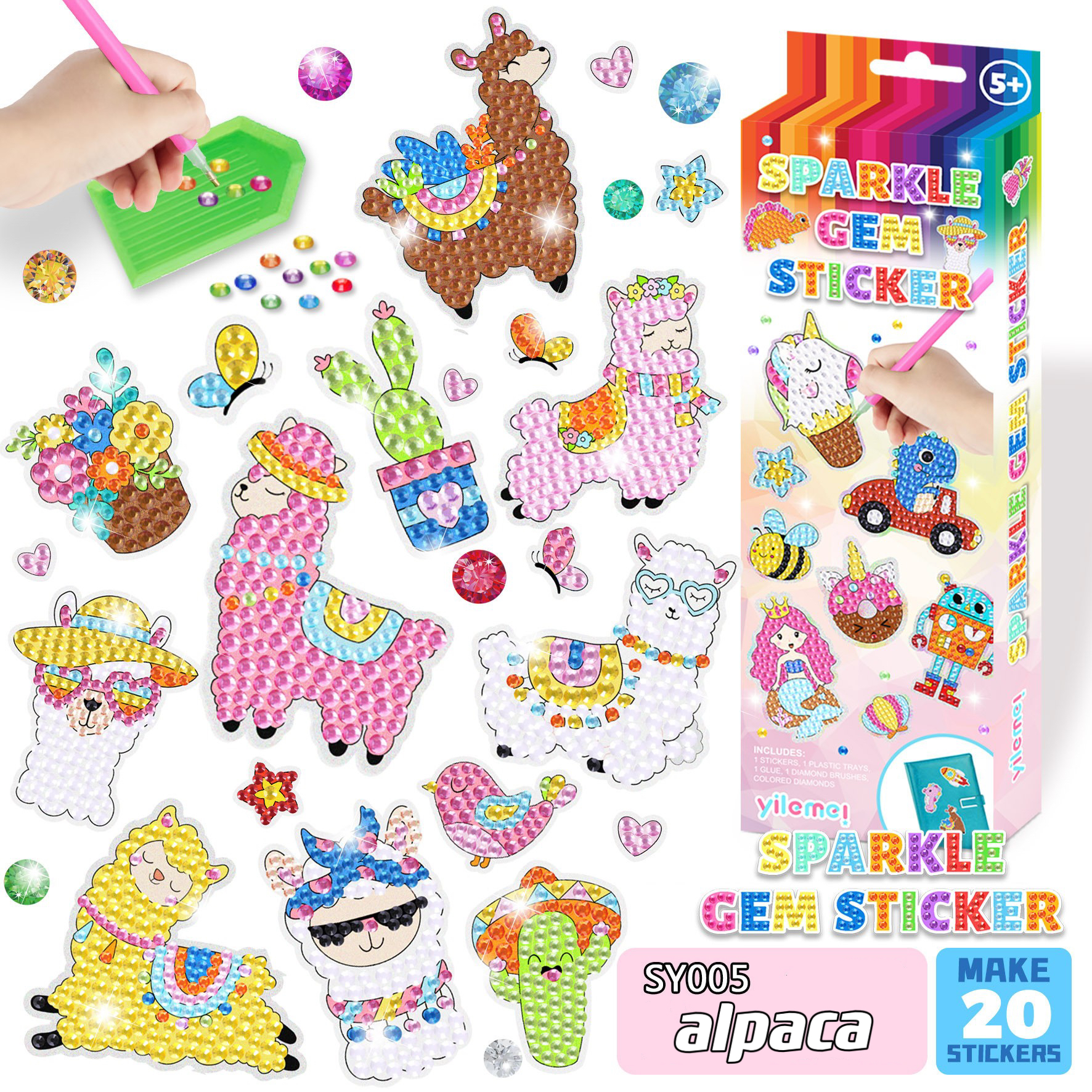 Diamond Painting - Creative with Diamond Sticker Kit-EchoDecor