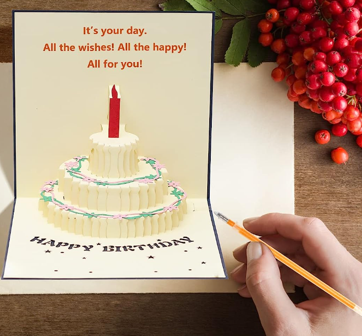3D Pop Up Birthday Cards With Sound-EchoDecor