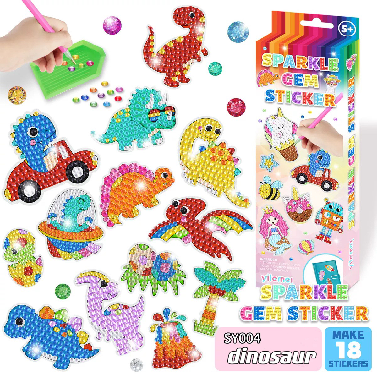 Diamond Painting - Creative with Diamond Sticker Kit-EchoDecor