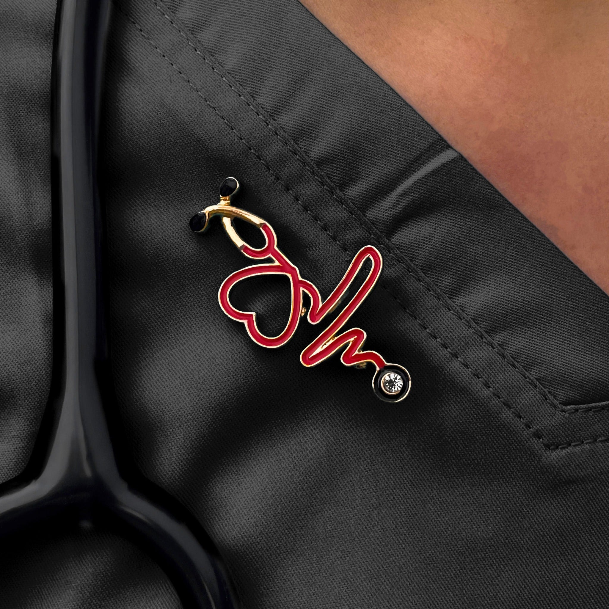 ✨Stethoscope Heartbeat Pin❤️-EchoDecor