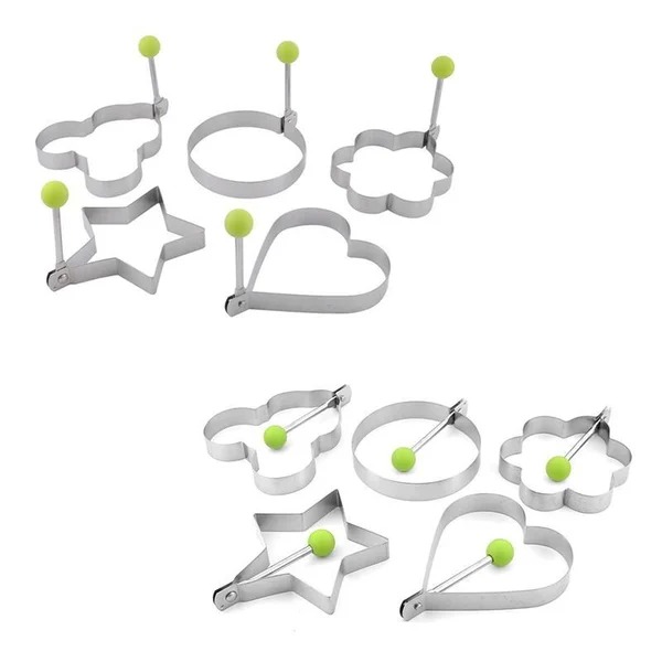 🍳🍕Stainless Steel Fried Egg Molds（Set of five）-EchoDecor