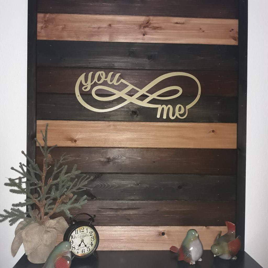 You + Me for Infinity Wall Décor Sign-EchoDecor