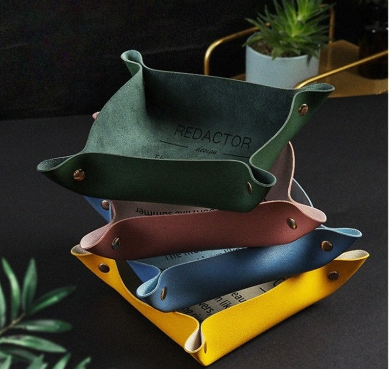 💝 Leather Valet Tray-EchoDecor