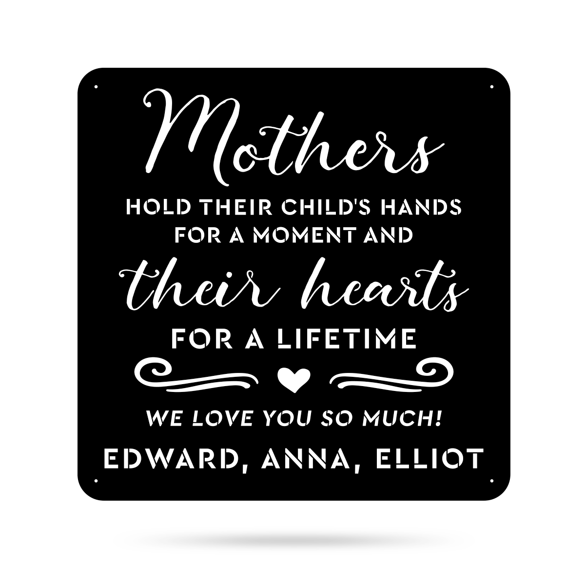 Mothers Hold Their Child's Hearts Wall Art-EchoDecor
