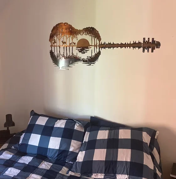 ✨Guitarist Art🎸MEGRAIDANTM️ Handmade Abstract Guitar Metal🎇-EchoDecor