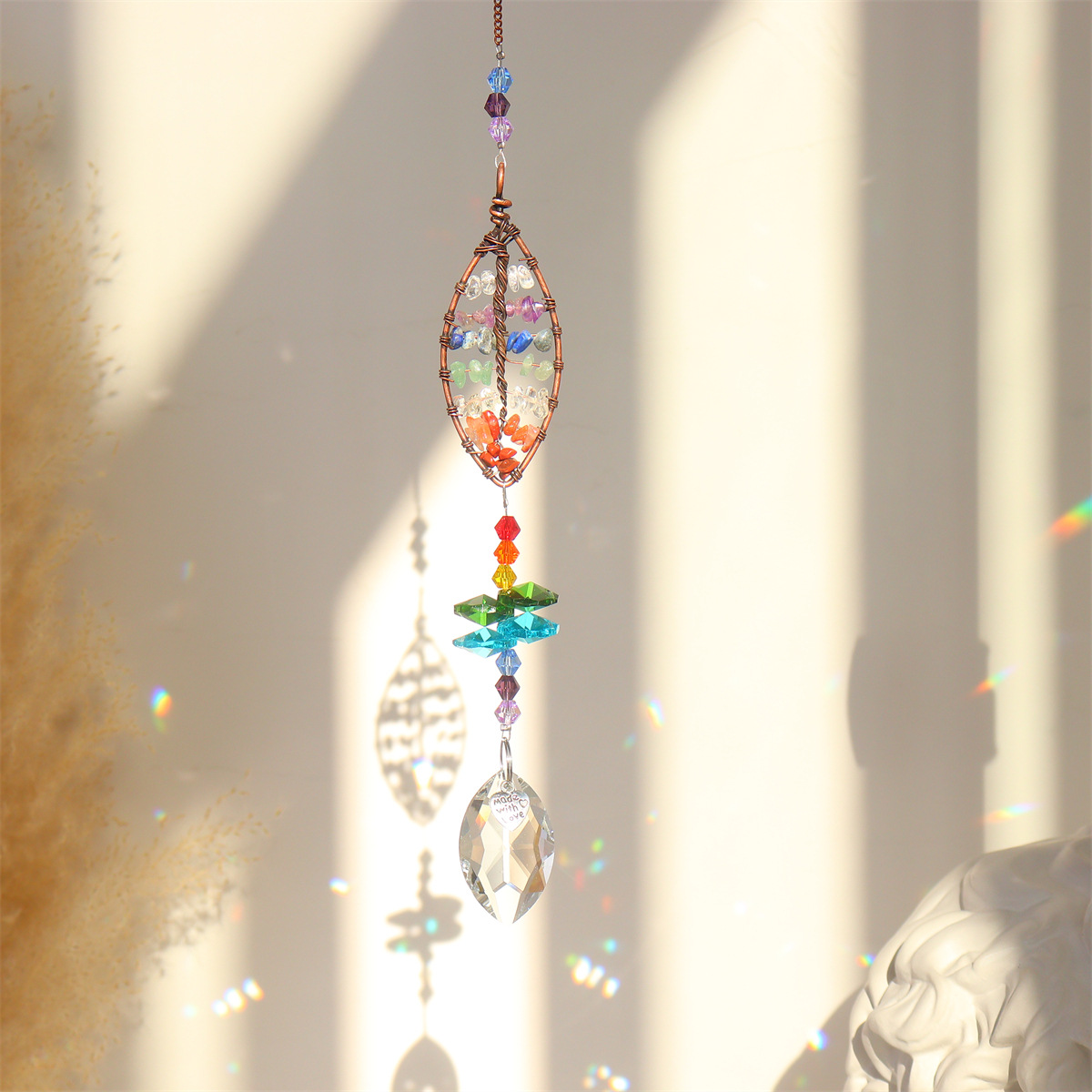 🌈 Crystal Rainbow Window Suncatcher-EchoDecor