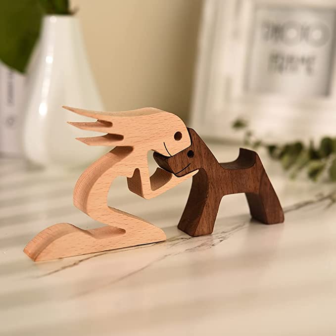 💝The Love Between You And Your Fur-Friend - Gift For Pet Lovers - Wooden Pet Carvings-EchoDecor