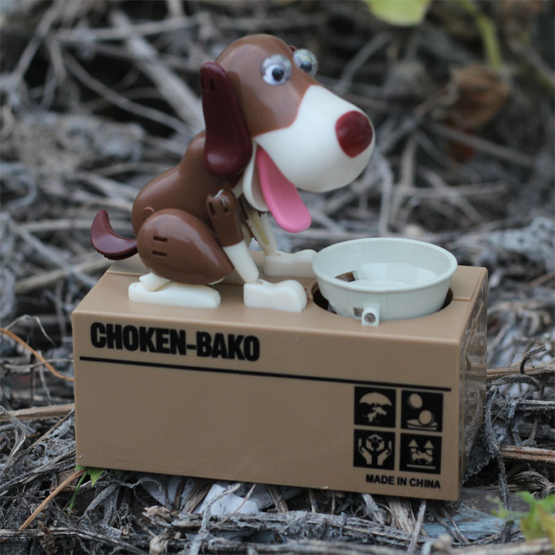 Eatting Dog Piggy Bank-EchoDecor