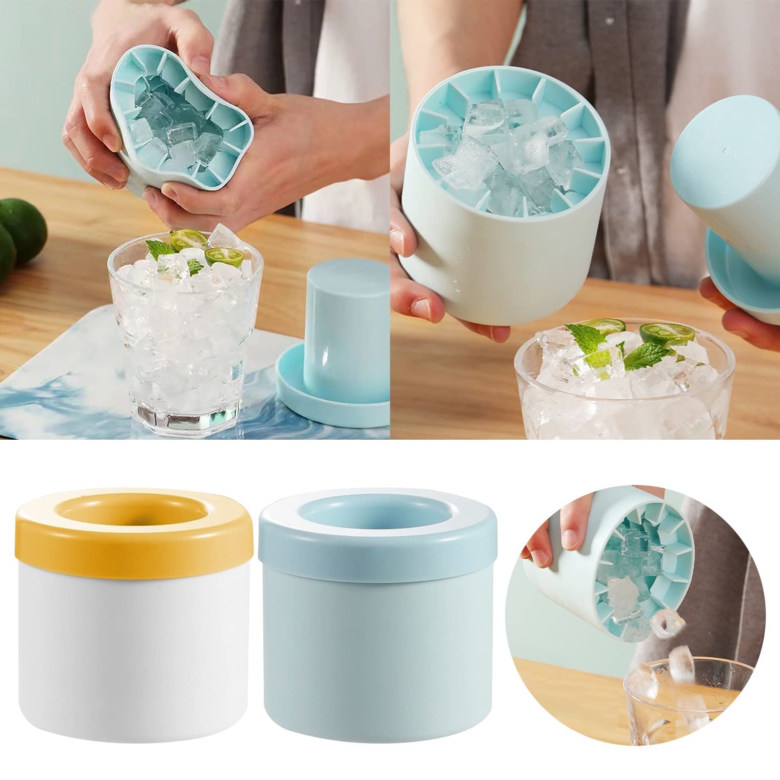 💥Silicone Ice Cube Maker Cup-EchoDecor