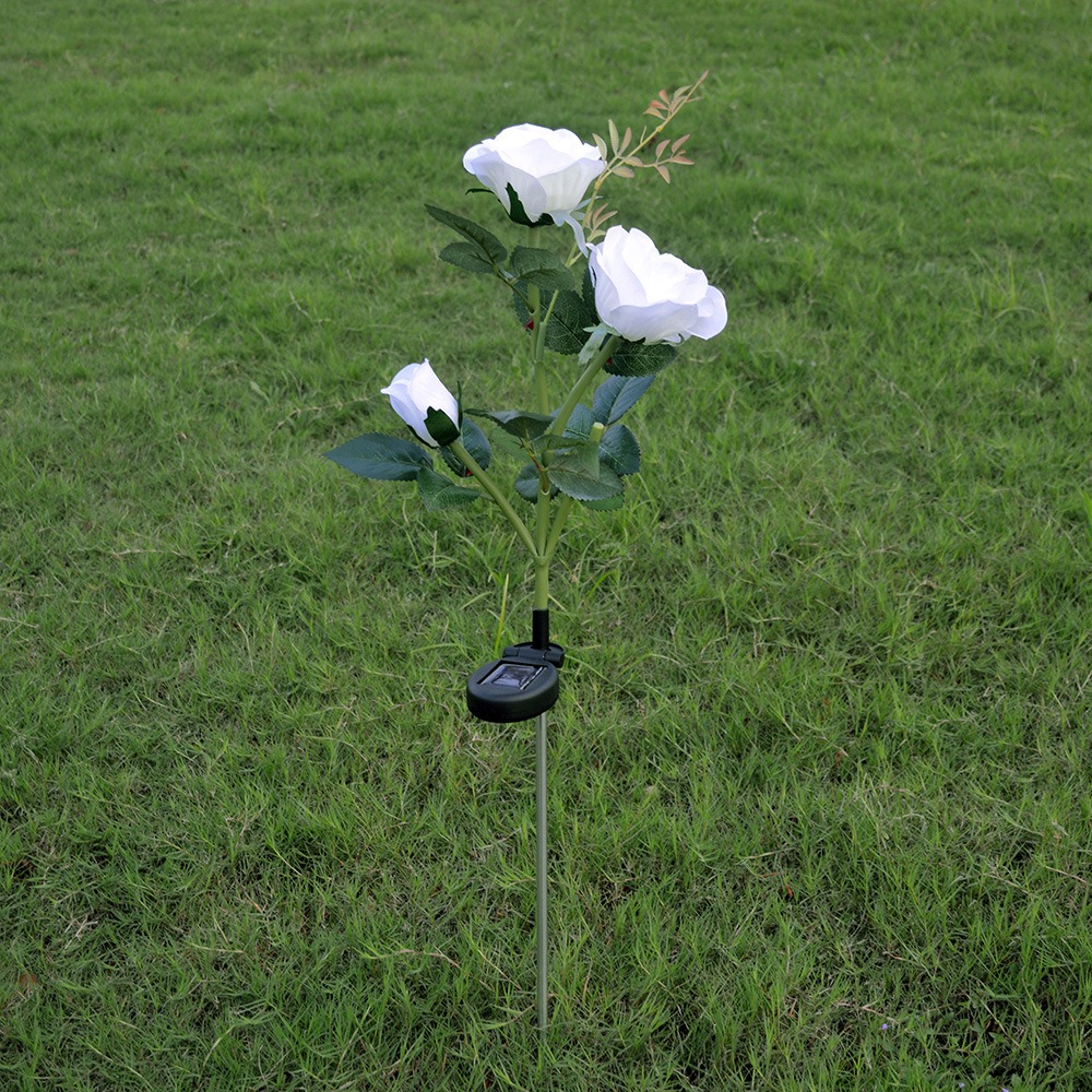 🌹 Solar Powered LED Rose Stake-EchoDecor