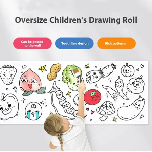 🎁The best gift for kids-49% OFF🔥Children's Drawing Roll-EchoDecor