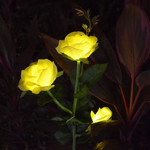 🌹 Solar Powered LED Rose Stake-EchoDecor