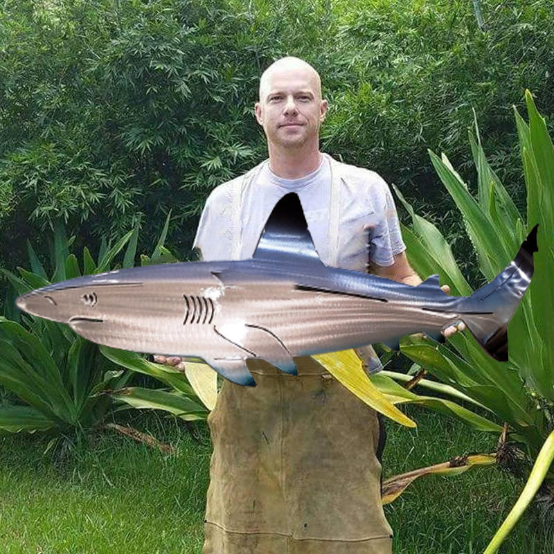 🌊3D Shark Steel Art Decoration🦈-EchoDecor