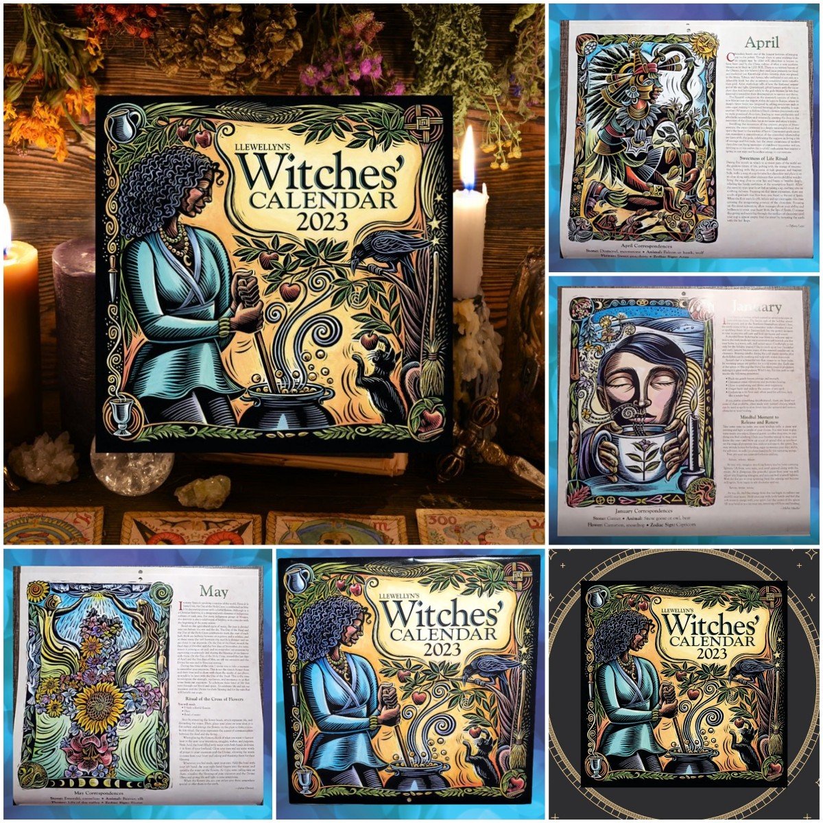 🎅Christma Hot Sale - 2023 Witches Calendar Articles Decor Home -EchoDecor