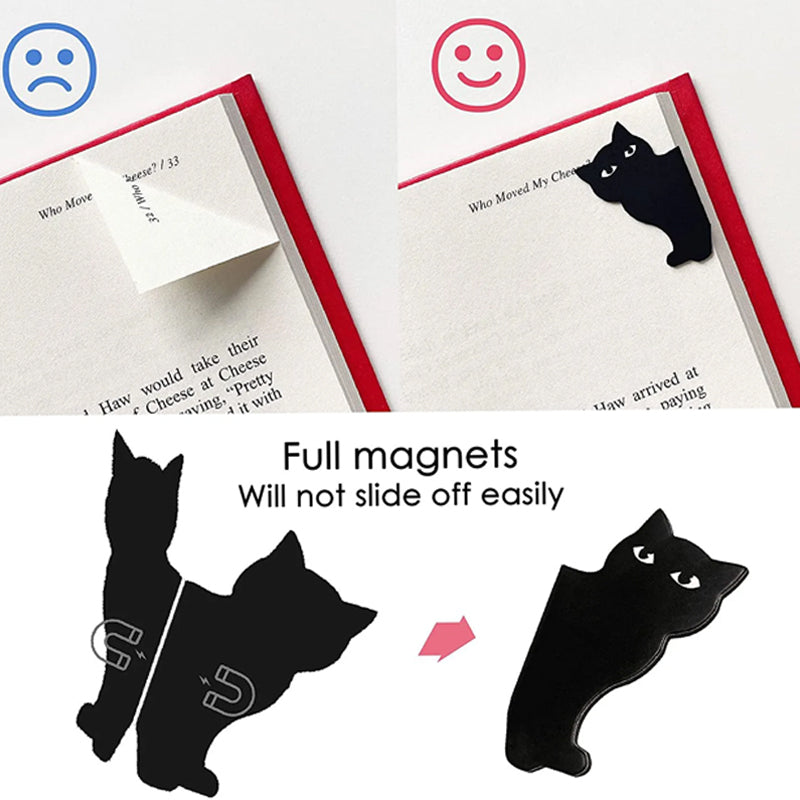 😺Magnetic Uncut Black Cat Bookmark-EchoDecor