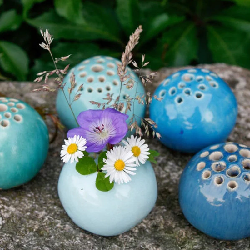 Resin Handmade Vase Flower Stone Table Decor-EchoDecor