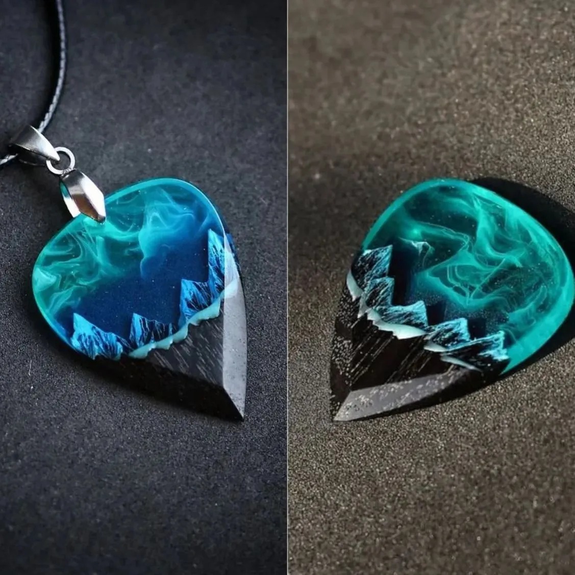 🎸Northern Lights Guitar Pick Necklace-EchoDecor