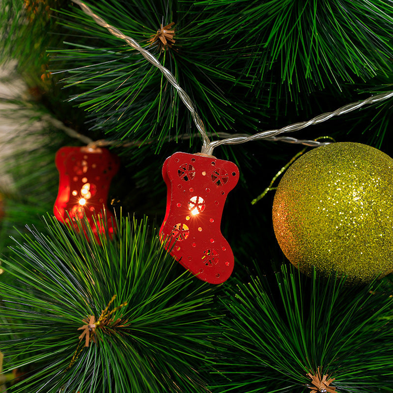 Red Stocking String Lights-EchoDecor