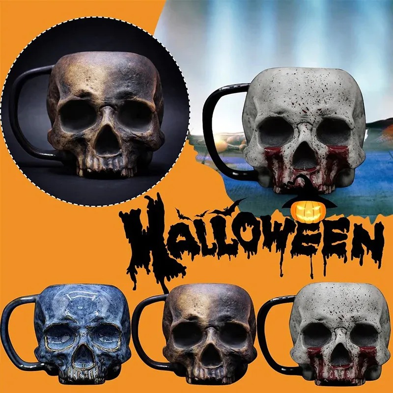 ☠️Halloween  Hot Sale 50% Off-💀Creative Skull Cup