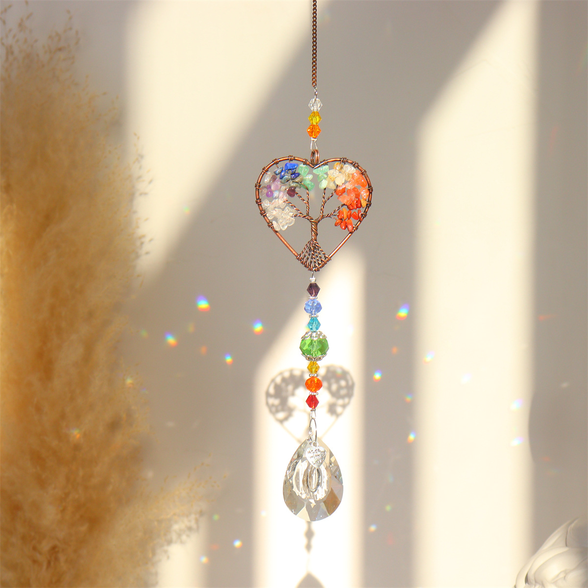 🌈 Crystal Rainbow Window Suncatcher-EchoDecor