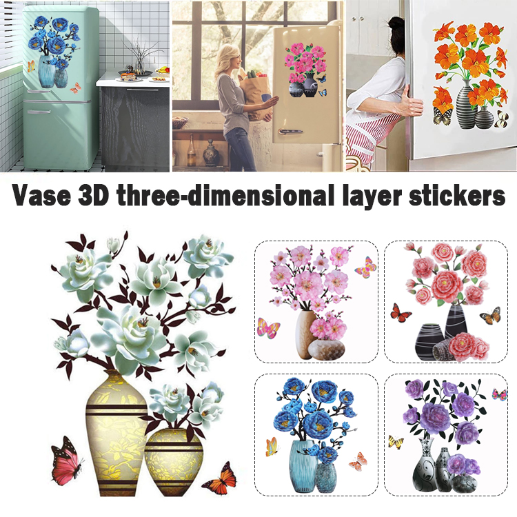 🔥New Year Promotion-50% OFF!! 3D Vase Sticker🌼-EchoDecor