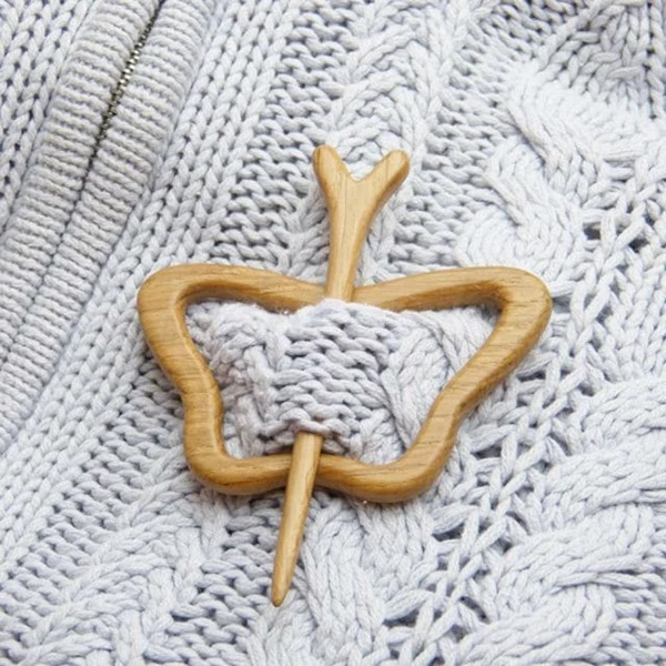 🌸Brooch pin with wooden animal pattern (sweater clip)💘-EchoDecor