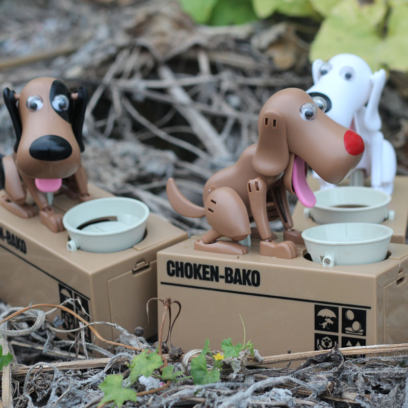 Eatting Dog Piggy Bank-EchoDecor