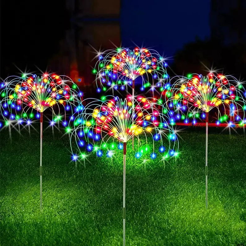 Waterproof  Solar Garden Fireworks Lamp-EchoDecor