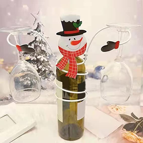 💥CLEARANCE SALE💥-Holiday Wine Bottle Glass Holders-EchoDecor