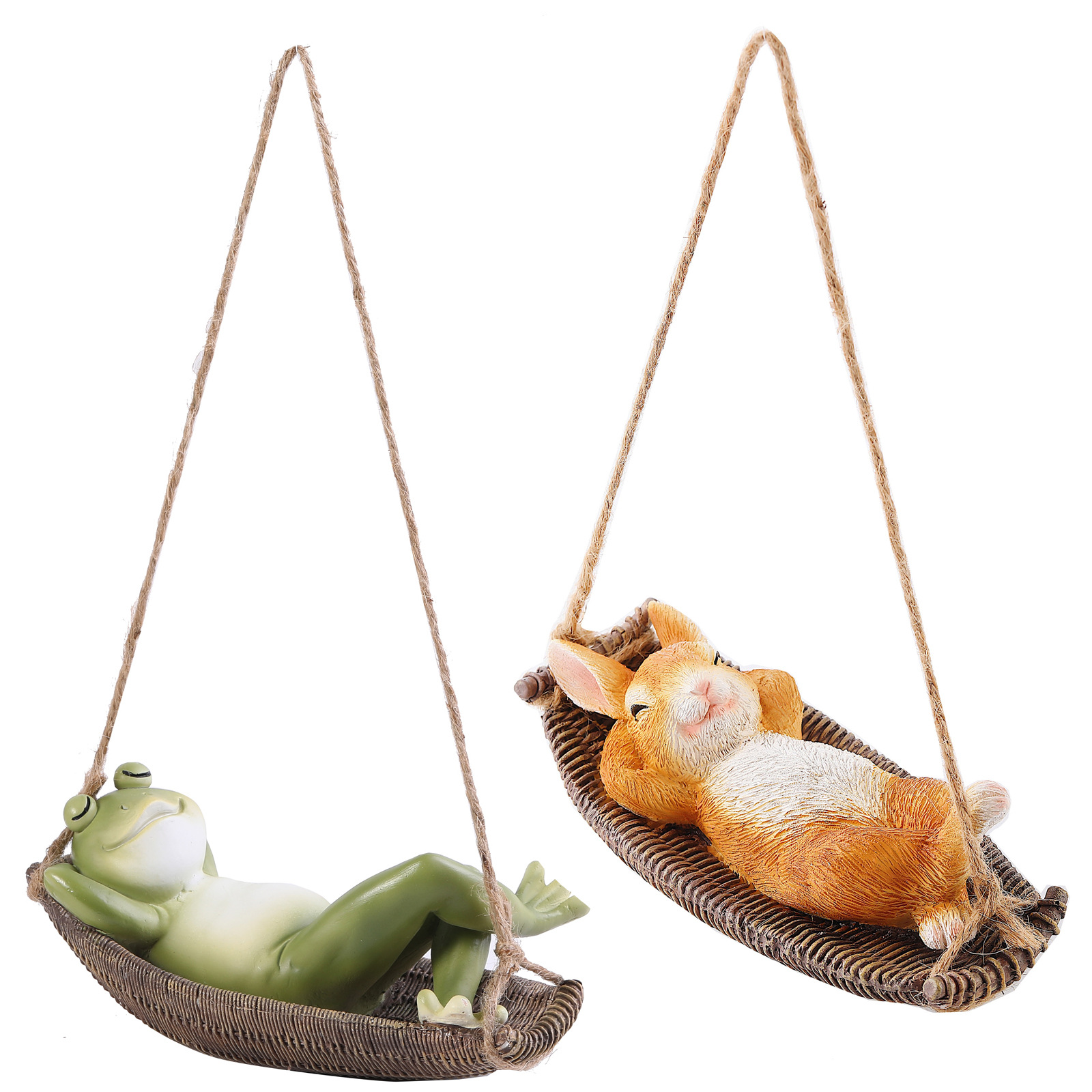 HANGING STATUES Frog&Rabbit Sculptures🐸🐇-EchoDecor