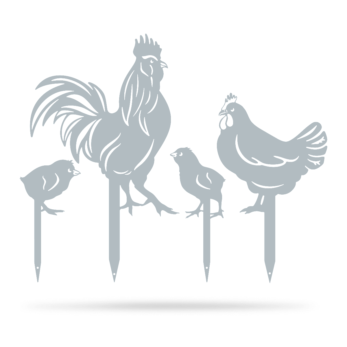 Garden Art - Chickens 4 Pack-EchoDecor