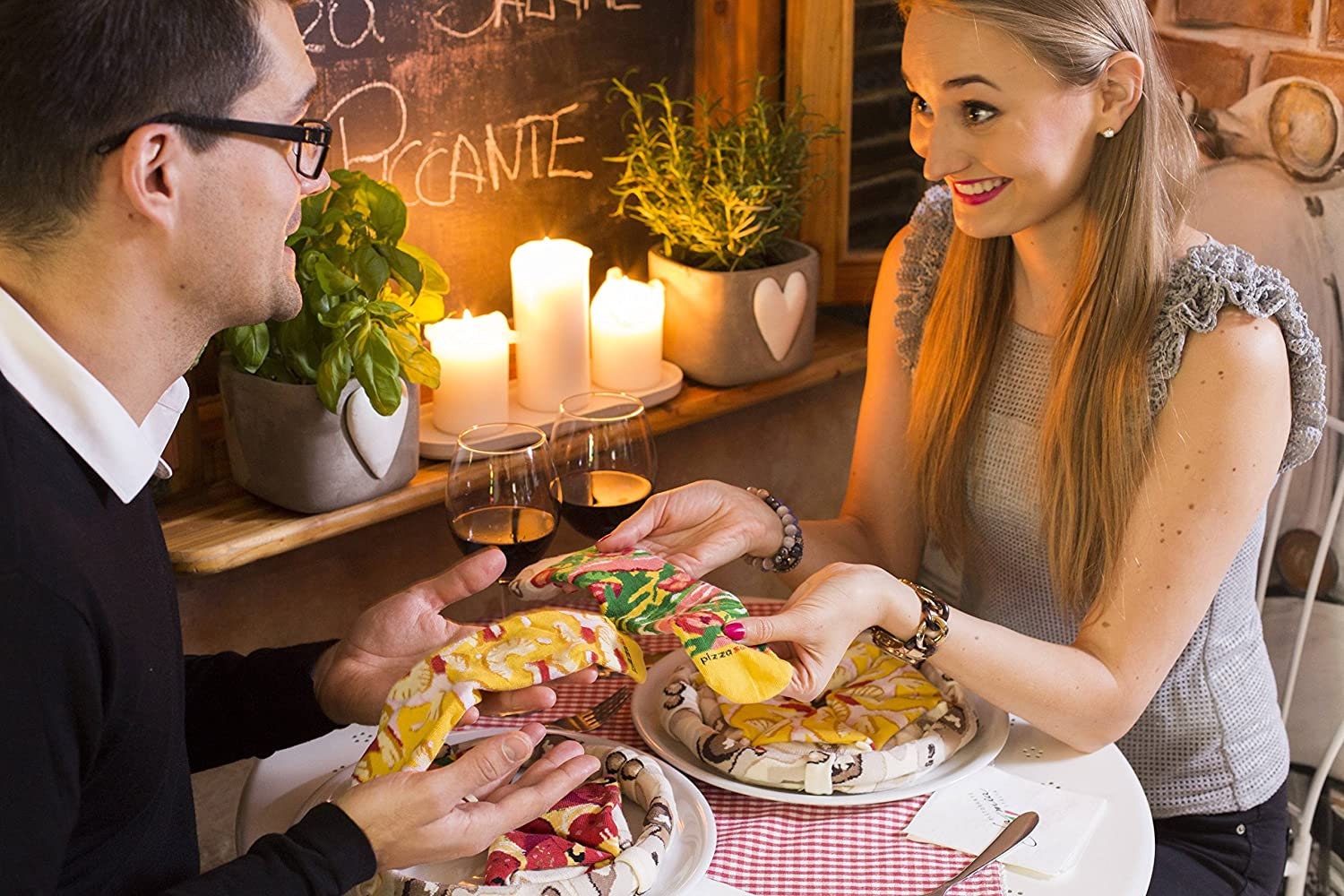 🤣Funny Pizza Socks For Men and Women - 4 pairs🍕-EchoDecor