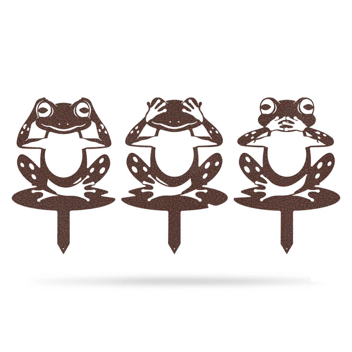 Garden Art - Frogs 3 Pack-EchoDecor