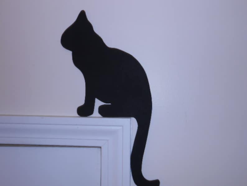 🐱 Wood Cat Door Topper-EchoDecor