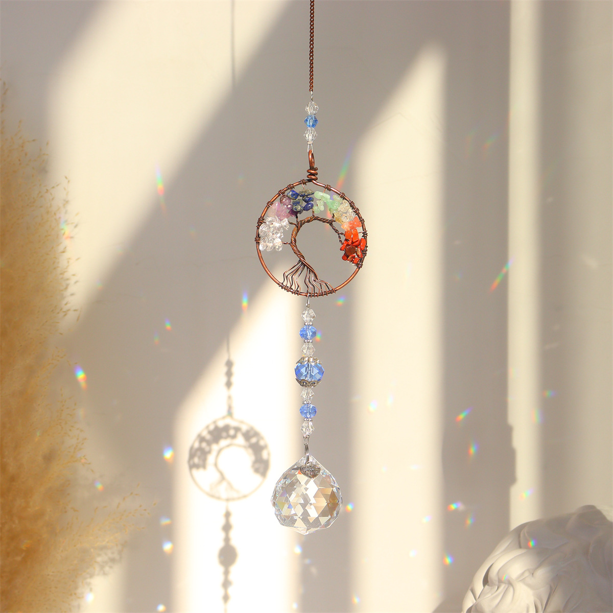 🌈 Crystal Rainbow Window Suncatcher-EchoDecor