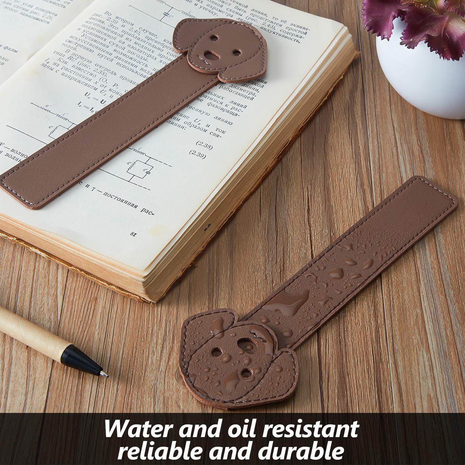 🐶PU Animal Puppy Bookmarks-3PCS-EchoDecor