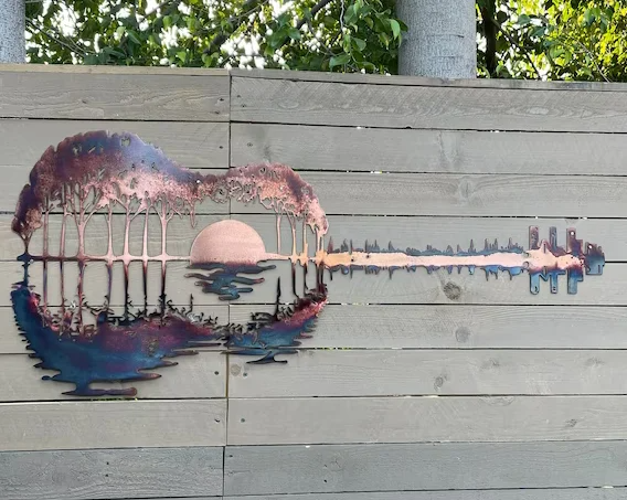 ✨Guitarist Art🎸MEGRAIDANTM️ Handmade Abstract Guitar Metal🎇-EchoDecor