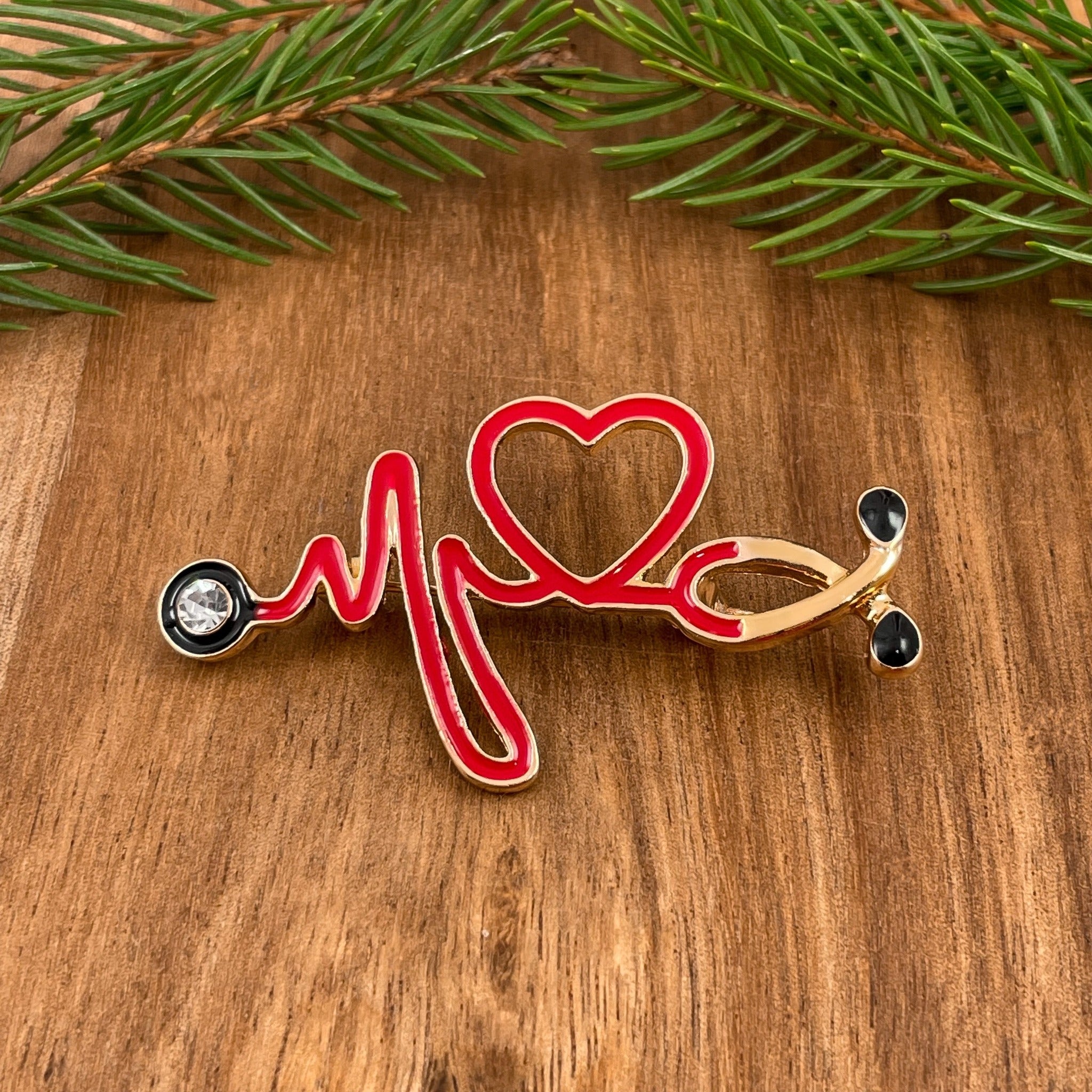 ✨Stethoscope Heartbeat Pin❤️-EchoDecor
