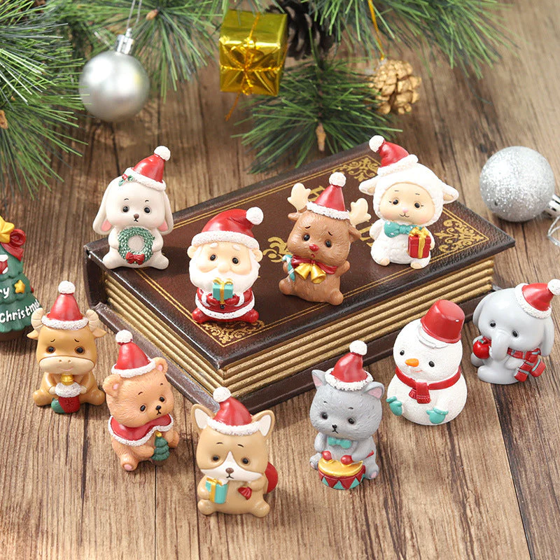 🎄🎅Handmade Animal Santa Ornaments🎉-EchoDecor