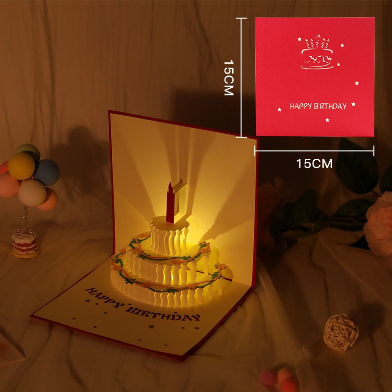 3D Pop Up Birthday Cards With Sound-EchoDecor