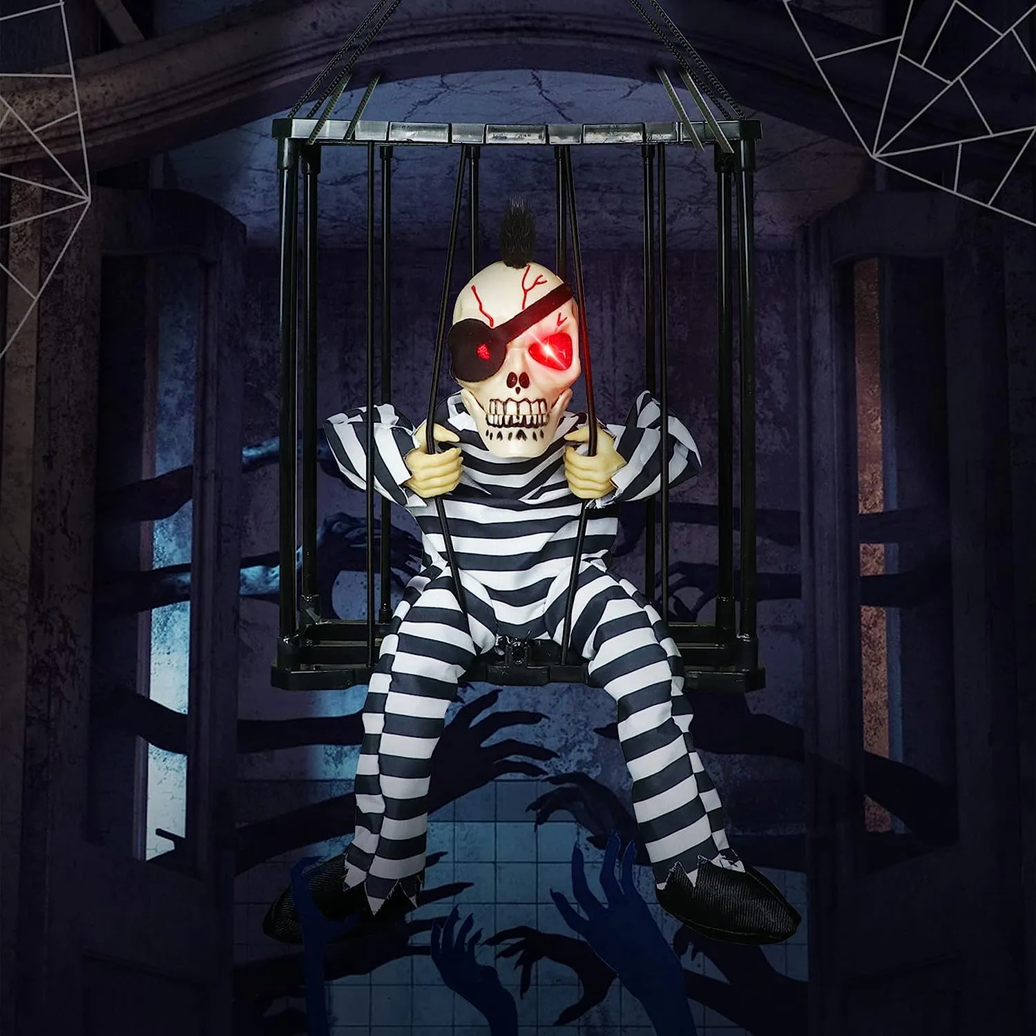 🎃Early Halloween Sale - Glowing Motion Skeleton Prisoner-EchoDecor