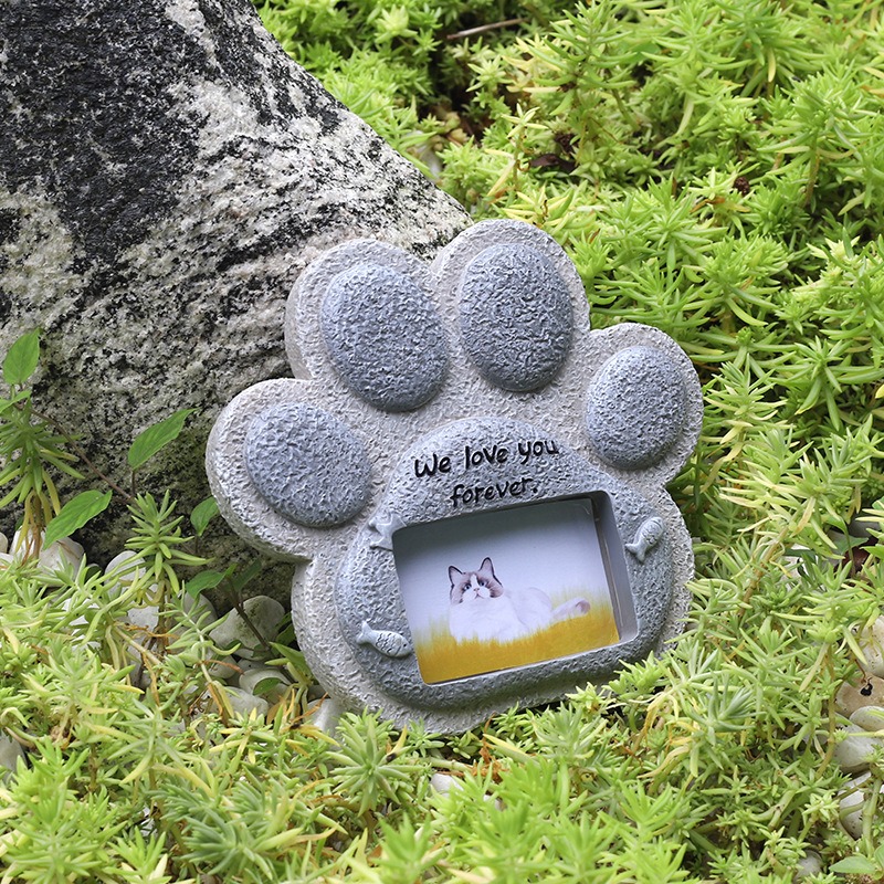 🐶Paw Print Pet Tombstone Cat/Dog Memorial -EchoDecor